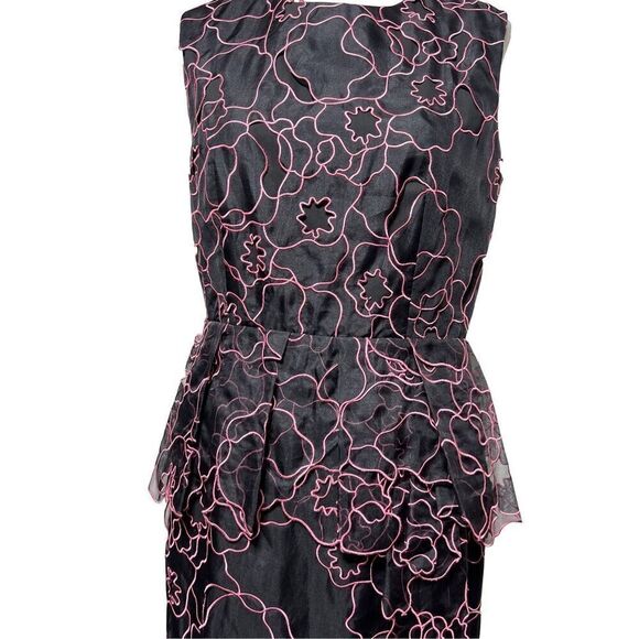 Diane Von Furstenberg Leni Interlaced Sleeveless Silk Floral Dress Size 8 - Picture 2 of 9